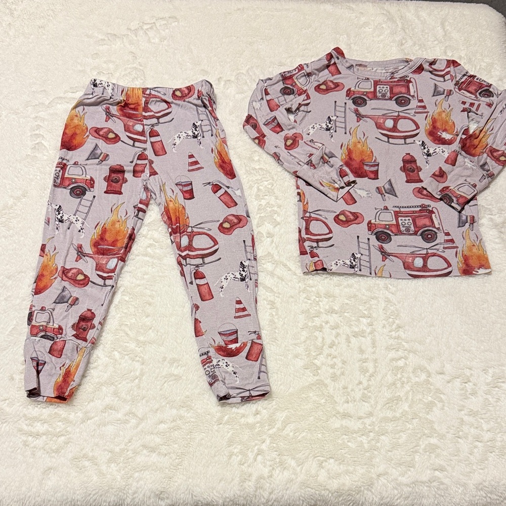Posh Peanut Bamboo Firefighter Pajamas